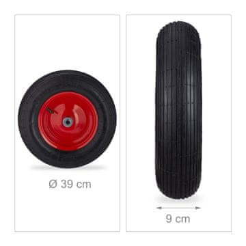 Northix Pneumatska guma za kolica 4.80 4.00-8 s crvenim naplatkom