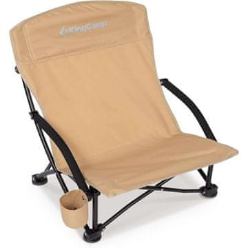 KingCamp Niska plažna stolica, khaki