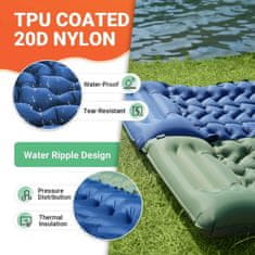 KingCamp DELUXE 10 zračni madrac za jednu osobu, plavi