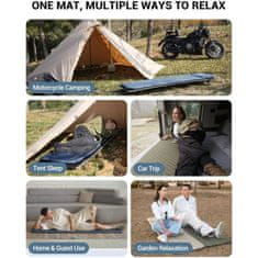 KingCamp Classic Light samonapuhavajuća podloga za spavanje s jastukom – L, tamno siva