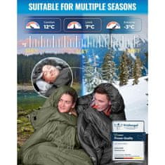 KingCamp Vreća za spavanje Oasis 250, Olive, lijevi zatvarač