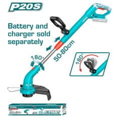 Total One-Stop Tools Akumulatorski trimer za travu 300mm/20V/2.0Ah-7.5Ah/P20S (Bez baterije) (TGTLI20018)