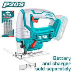 Total One-Stop Tools Akumulatorska ubodna pila 2400rpm/20V/2.0Ah-7.5Ah/P20S/ INDUSTRIAL (Bez baterije) (TJSLI8501)
