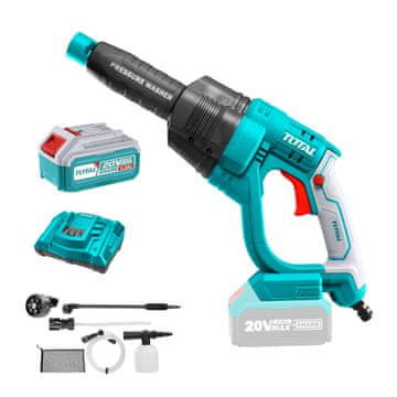 Total One-Stop Tools Akumulatorski visokotlačni čistač 24,8Bar/20V/2.0Ah-7.5Ah/P20S (SET Baterija 1x4Ah, Punjač) (TPWLI20084)