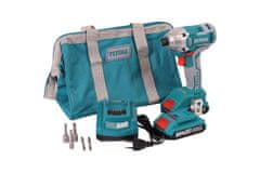 Total One-Stop Tools Akumulatorski udarni odvijač 170Nm/6,35mm/ INDUSTRIAL (SET Baterija 2x2Ah, Punjač, Torba) (TIRLI2002)