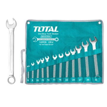 Total One-Stop Tools 12-dijelni set kombiniranih ključeva /IND (THT1022122)