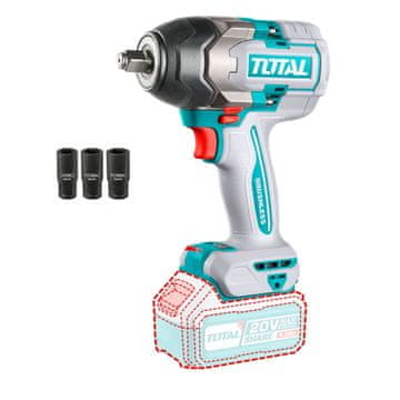 Total One-Stop Tools Akumulatorski udarni ključ 850Nm/1/2"/ INDUSTRIAL (Bez baterije) (TIWLI20851)