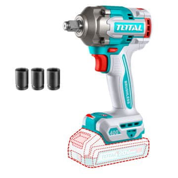 Total One-Stop Tools Akumulatorski udarni ključ 400Nm/1/2"/ INDUSTRIAL (Bez baterije) (TIWLI20401)