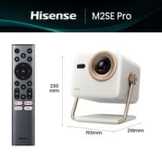 Hisense M2SE PRO pametni mini projektor, 4K UHD, Dolby Atmos, optički zum
