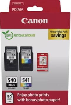 Canon PG-540/CL-541 tinta u boji i foto papir za MG2250/3250, set (5225B013AA)