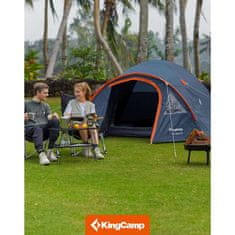 KingCamp HOLIDAY IV kamping šator za 3–4 osobe, plavi