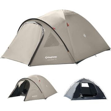 KingCamp HOLIDAY IV kamping šator za 3–4 osobe, bež