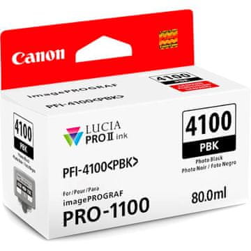 Canon Tinta PFI-4100 za pisač IMAGEPROGRAF PRO-1100, 80 ml, foto crna (6777C001AA)