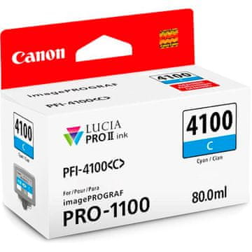 Canon Tinta PFI-4100 za pisač IMAGEPROGRAF PRO-1100, 80 ml, cijan (6778C001AA)