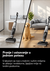 Tineco FLOOR ONE i5 Stretch Plus, usisavač i čistač, siva