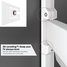 Vogels TVM5645WH, ELITE zidni nosač za TV od 40"-77", rotacija 180°, max 45 kg