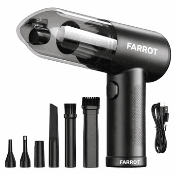 Farrot Snažan bežični usisavač za automobil 5000Pa HEPA 2u1 ručni puhač