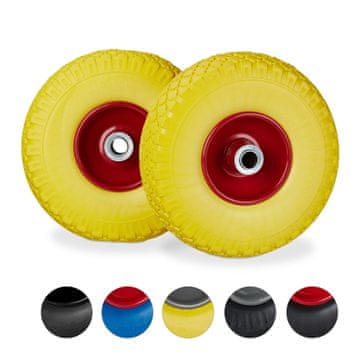 Northix Kotači za kolica 2 kom – PU guma bez zraka, otporni na probijanje