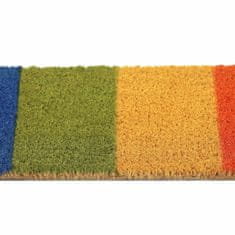 Northix Duga otirača za vrata od kokosa 60x40 cm, ekološki prihvatljiv dizajn, neklizajući PVC