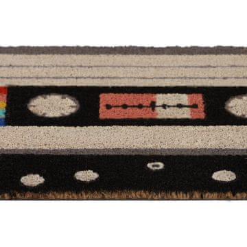 Northix Kaseta s otiračem za vrata od kokosa, retro dizajn, neklizajući PVC