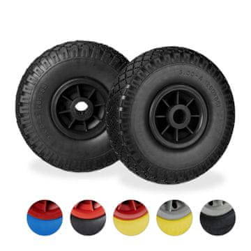 Northix Kotači za kolica 2 kom – PU guma, bezzračni i otporni na probijanje