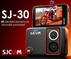 SJCAM SJ30 akcijska sportska kamera, 8K UHD, 8x ZOOM, vodootporna, standardni komplet