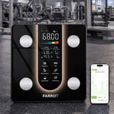 Farrot pametna vaga za analizu tijela – Bluetooth aplikacija FeelFit, 21 mjerenje, 180 kg | 24 mjeseca jamstva