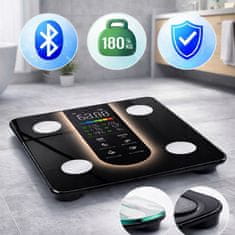 Farrot pametna vaga za analizu tijela – Bluetooth aplikacija FeelFit, 21 mjerenje, 180 kg | 24 mjeseca jamstva