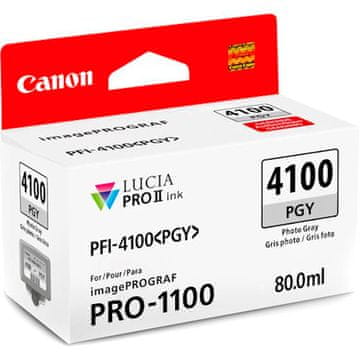 Canon Tinta PFI-4100 za pisač IMAGEPROGRAF PRO-1100, 80 ml, fotosiva (6784C001AA)