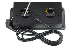 Izoxis Namještajna utičnica 21659, 3x shuko, sa kablom 1,8m, crna