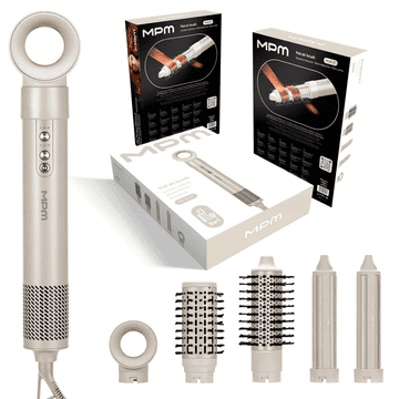 MPM Dizajnersko sušilo za kosu 5u1 MLW-27, BLCD motor bez četkica, 1200/1400W