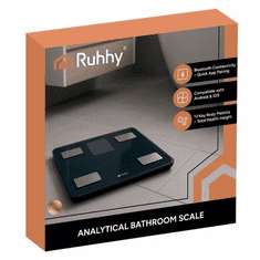 Ruhhy Vaga osobna digitalna RUHHY 20675, BIA, do 226kg, Bluetooth, crna