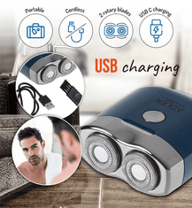 Adler Putni aparat za brijanje AD 2937, 2 glave, USB