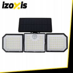 Izoksis 167 LED solarna lampa 500lm sa senzorom pokreta 1800mAh IP65 6000-6500K