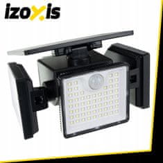 Izoksis 167 LED solarna lampa 500lm sa senzorom pokreta 1800mAh IP65 6000-6500K