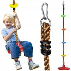Kruzzel 2u1 PVC dječja vrtna ljuljačka za penjanje do 100 kg