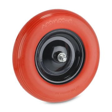 Northix Kotač za kolica 4.80 4.00-8 PU guma s osovino in ležaji za gladko vožnjo