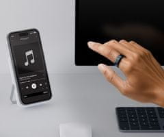 Forever Astral SR-100 pametni prsten, veličina 13, BT 5.2, crni