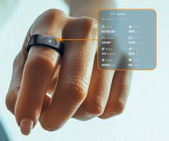 Forever Astral SR-100 pametni prsten, veličina 13, BT 5.2, crni