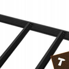 BIGSTREN Metalni stalak za odlaganje 180x100x60cm bez vijaka 200kg po polici crni