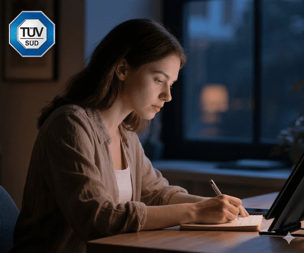 Certifikat TÜV SÜD Low Blue Light