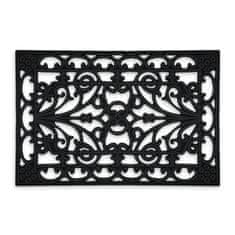 Northix Gumena prostirka za vrata s cvjetnim uzorkom i neklizajućom podlogom