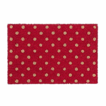 Northix Otirač za vrata s točkama od kokosa i protukliznom PVC podlogom