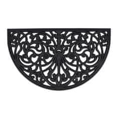 Northix Gumena prostirka za vrata s protukliznom podlogom i crnim dizajnom