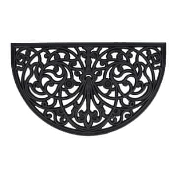 Northix Gumena prostirka za vrata s protukliznom podlogom i crnim dizajnom