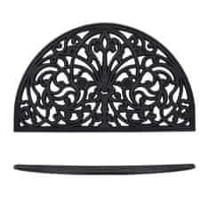 Northix Gumena prostirka za vrata s protukliznom podlogom i crnim dizajnom