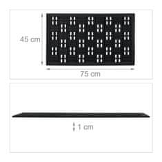 Northix Gumena mreža za otirač na vratima s perforiranim dizajnom i protukliznom podlogom