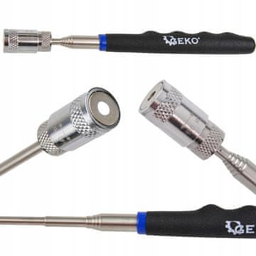 GEKO Skupljač vijaka s magnetom + LED svjetlo 80cm