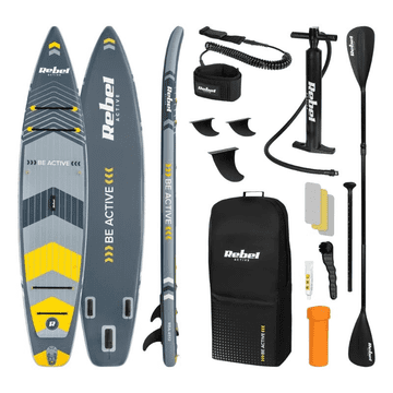 Rebel SUP daska ACTIVE PRO Touring RBA-4512, 381x81x15 cm, set, do 204 kg