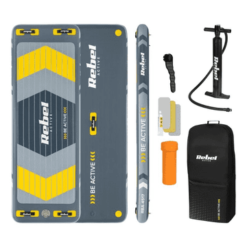 Rebel Vodeni jastuk-ploča-platforma na napuhavanje ACTIVE 250x89x15, set, do 154 kg